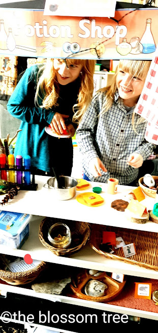 Children playing in a Role Play area: A learning space that includes somewhere to explore the imagination and experiment . . . enables your child to copy, test out, fail, succeed, explore, experiment, discover, communicate, cooperate and learn from hands-on practical experience.